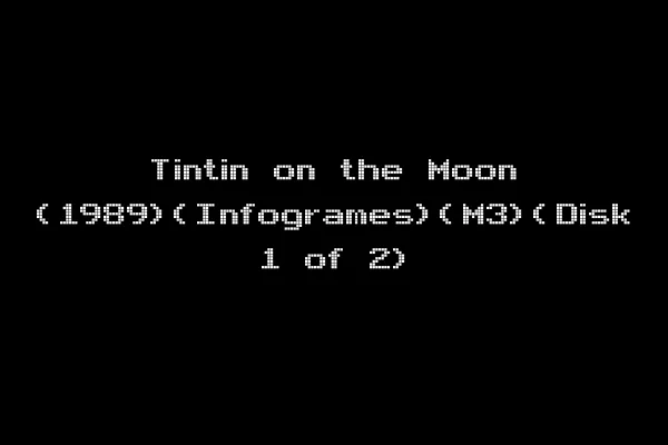 Tintin on the Moon (1989)(Infogrames)(M3)(Disk 1 of 2)