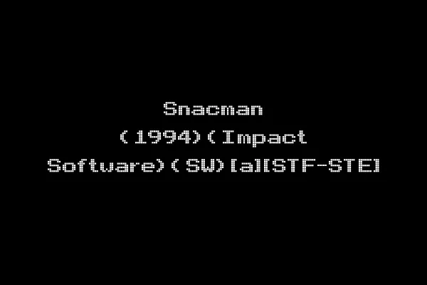 Snacman (1994)(Impact Software)(SW)[a][STF-STE]