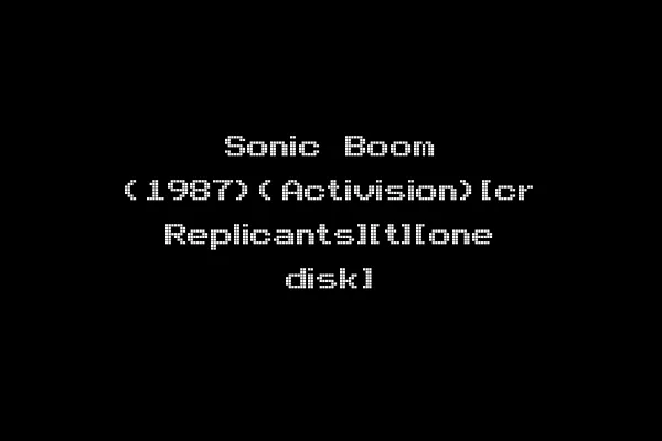 Sonic Boom (1987)(Activision)[cr Replicants][t][one disk]