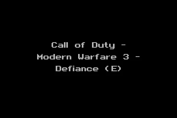 Call of Duty - Modern Warfare 3 - Defiance (E)