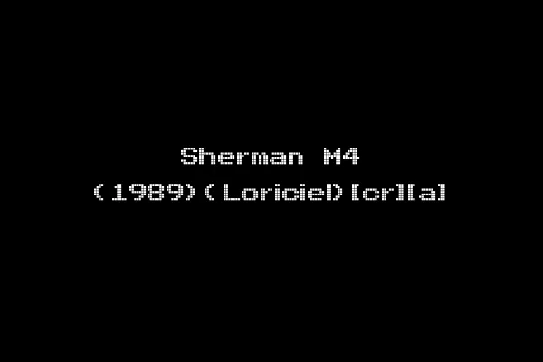 Sherman M4 (1989)(Loriciel)[cr][a]