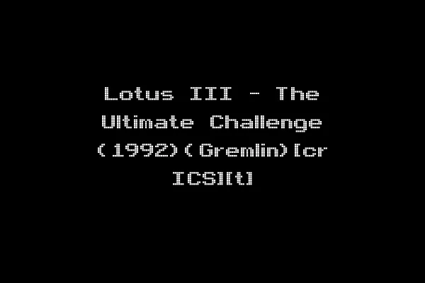 Lotus III - The Ultimate Challenge (1992)(Gremlin)[cr ICS][t]