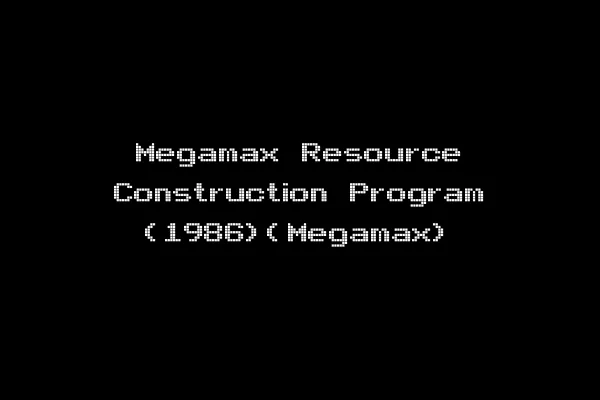 Megamax Resource Construction Program (1986)(Megamax)