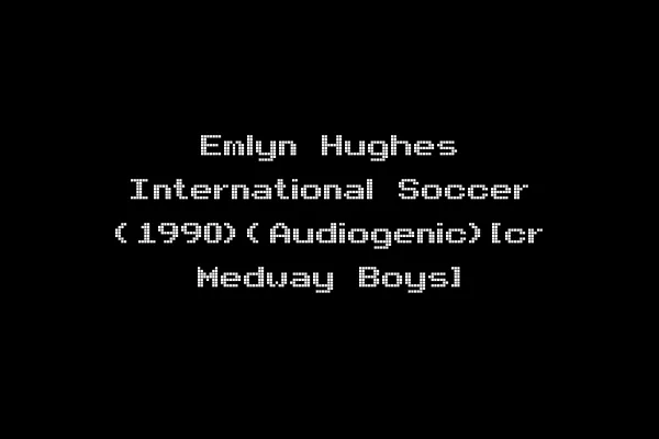 Emlyn Hughes International Soccer (1990)(Audiogenic)[cr Medway Boys]