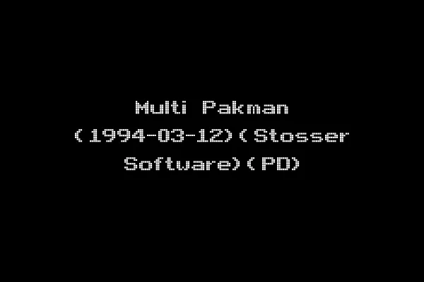 Multi Pakman (1994-03-12)(Stosser Software)(PD)