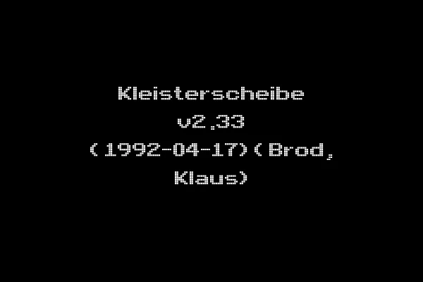 Kleisterscheibe v2.33 (1992-04-17)(Brod, Klaus)