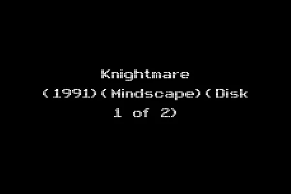 Knightmare (1991)(Mindscape)(Disk 1 of 2)