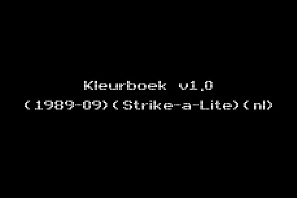 Kleurboek v1.0 (1989-09)(Strike-a-Lite)(nl)