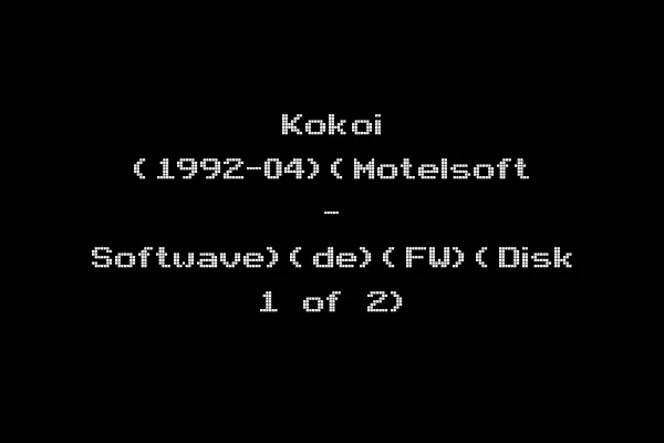 Kokoi (1992-04)(Motelsoft - Softwave)(de)(FW)(Disk 1 of 2)