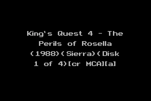 King's Quest 4 - The Perils of Rosella (1988)(Sierra)(Disk 1 of 4)[cr MCA][a]