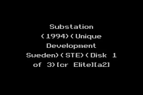Substation (1994)(Unique Development Sweden)(STE)(Disk 1 of 3)[cr Elite][a2]