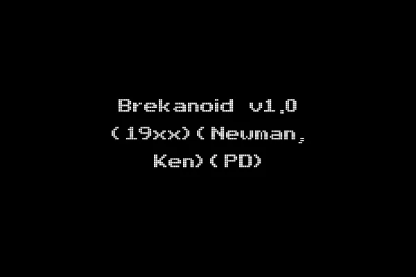 Brekanoid v1.0 (19xx)(Newman, Ken)(PD)