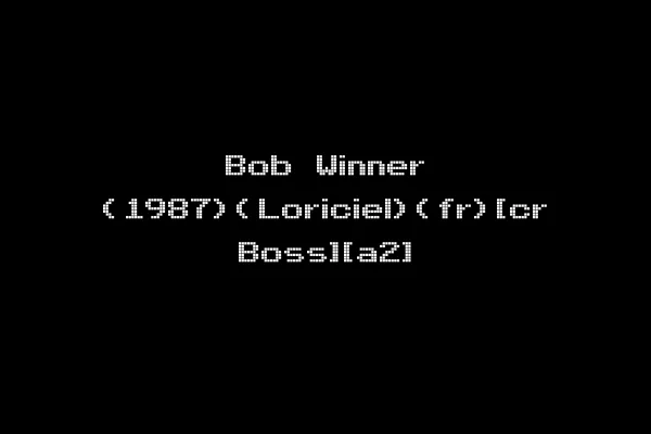 Bob Winner (1987)(Loriciel)(fr)[cr Boss][a2]