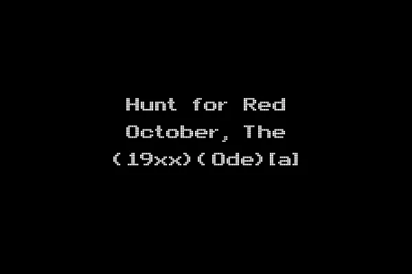 Hunt for Red October, The (19xx)(Ode)[a]