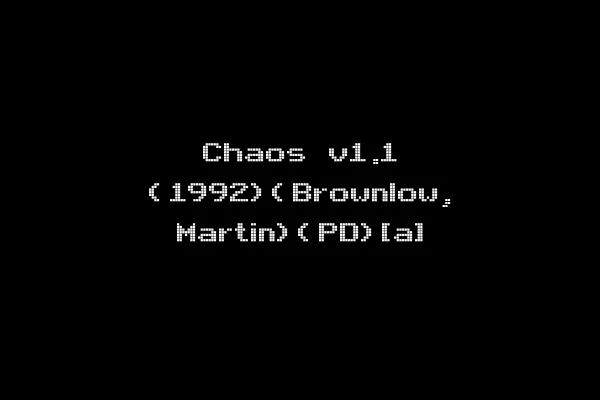 Chaos v1.1 (1992)(Brownlow, Martin)(PD)[a]