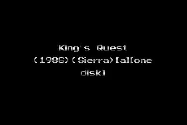 King's Quest (1986)(Sierra)[a][one disk]