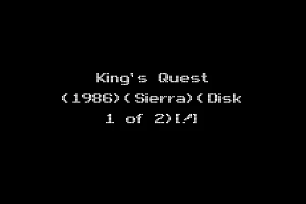 King's Quest (1986)(Sierra)(Disk 1 of 2)[!]