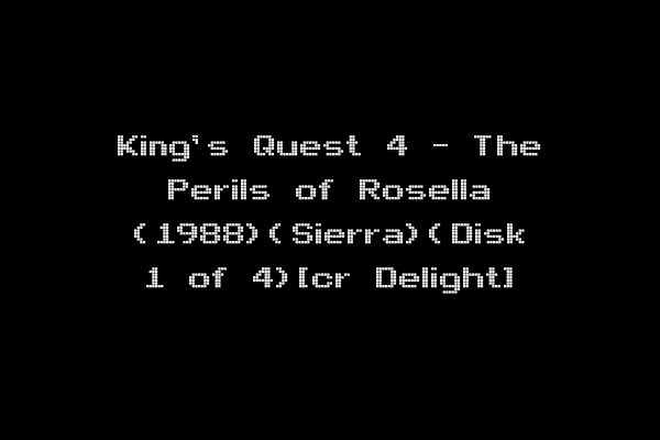 King's Quest 4 - The Perils of Rosella (1988)(Sierra)(Disk 1 of 4)[cr Delight]