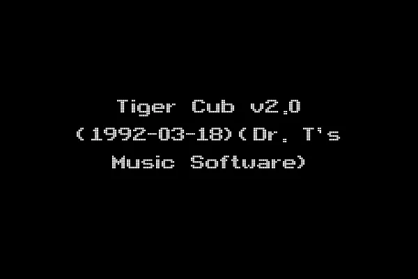 Tiger Cub v2.0 (1992-03-18)(Dr. T's Music Software)