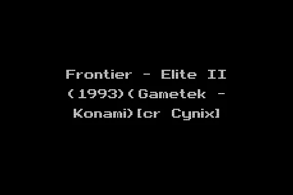 Frontier - Elite II (1993)(Gametek - Konami)[cr Cynix]