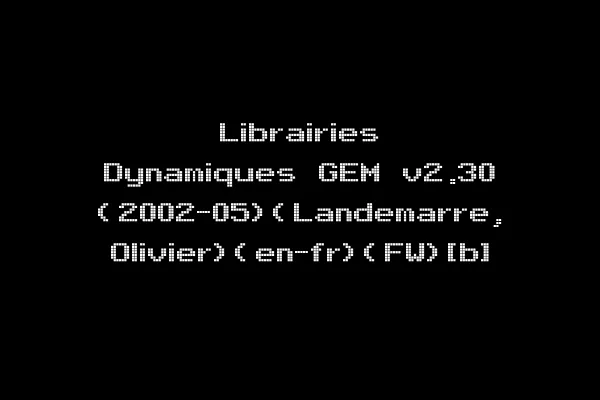 Librairies Dynamiques GEM v2.30 (2002-05)(Landemarre, Olivier)(en-fr)(FW)[b]