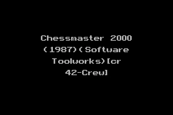 Chessmaster 2000 (1987)(Software Toolworks)[cr 42-Crew]
