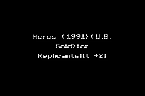 Mercs (1991)(U.S. Gold)[cr Replicants][t +2]