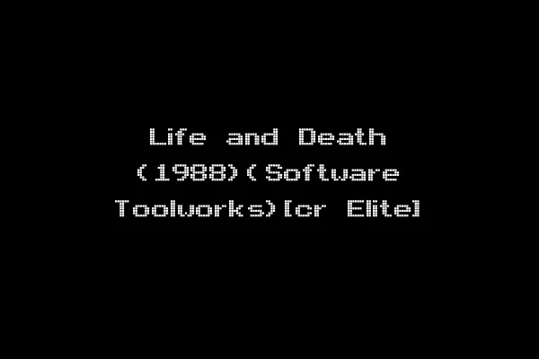 Life and Death (1988)(Software Toolworks)[cr Elite]