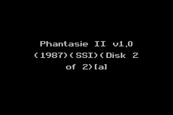 Phantasie II v1.0 (1987)(SSI)(Disk 2 of 2)[a]