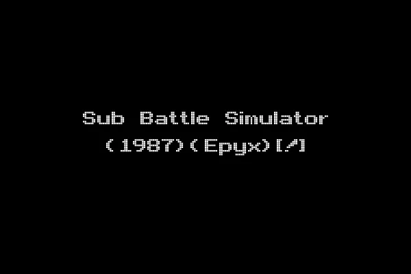 Sub Battle Simulator (1987)(Epyx)[!]