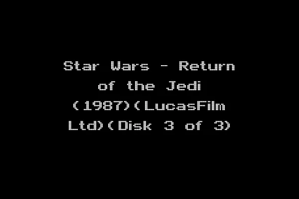 Star Wars - Return of the Jedi (1987)(LucasFilm Ltd)(Disk 3 of 3)