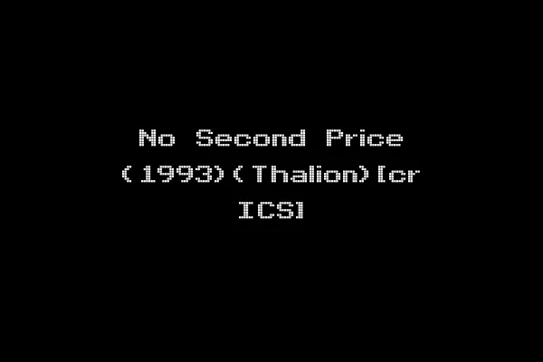 No Second Price (1993)(Thalion)[cr ICS]