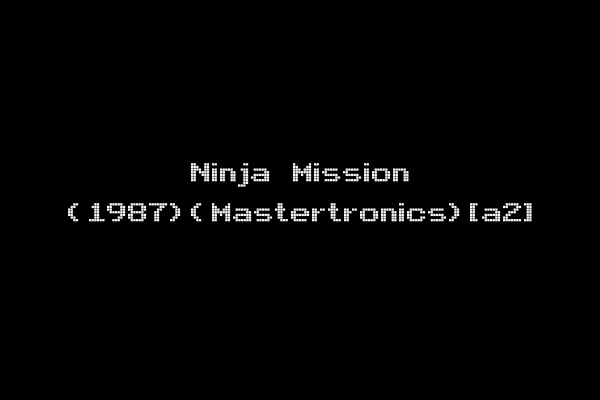 Ninja Mission (1987)(Mastertronics)[a2]