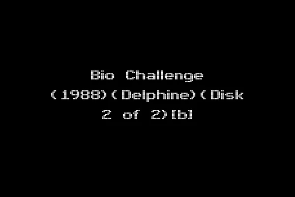 Bio Challenge (1988)(Delphine)(Disk 2 of 2)[b]