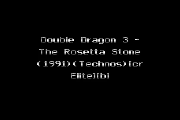 Double Dragon 3 - The Rosetta Stone (1991)(Technos)[cr Elite][b]