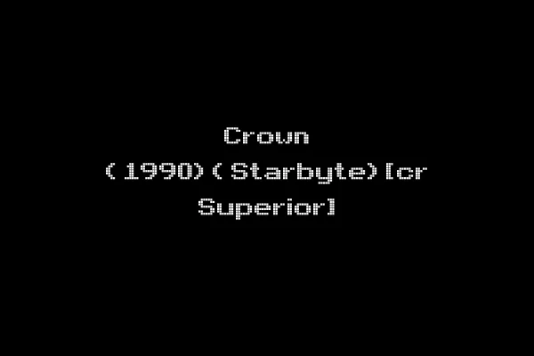 Crown (1990)(Starbyte)[cr Superior]