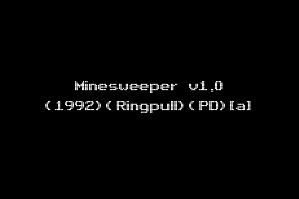 Minesweeper v1.0 (1992)(Ringpull)(PD)[a]