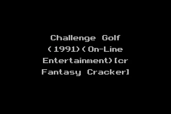 Challenge Golf (1991)(On-Line Entertainment)[cr Fantasy Cracker]