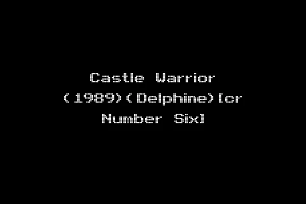 Castle Warrior (1989)(Delphine)[cr Number Six]