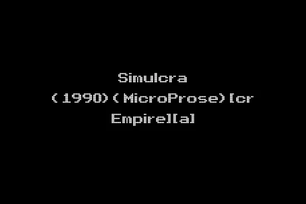 Simulcra (1990)(MicroProse)[cr Empire][a]