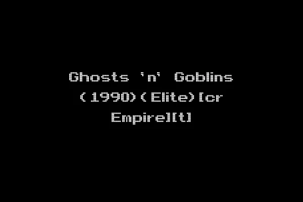 Ghosts 'n' Goblins (1990)(Elite)[cr Empire][t]