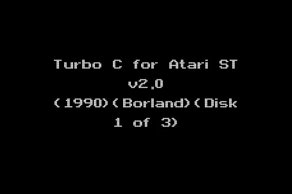 Turbo C for Atari ST v2.0 (1990)(Borland)(Disk 1 of 3)