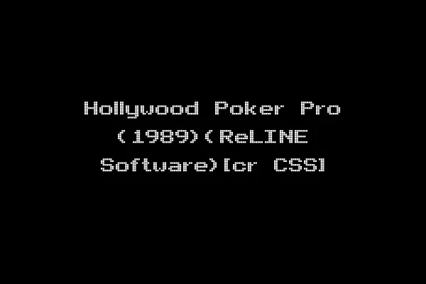 Hollywood Poker Pro (1989)(ReLINE Software)[cr CSS]