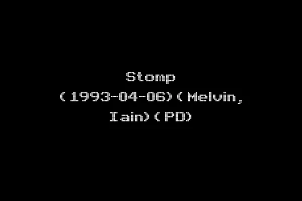 Stomp (1993-04-06)(Melvin, Iain)(PD)