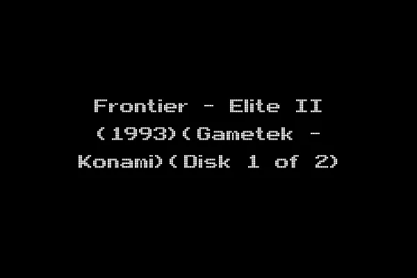 Frontier - Elite II (1993)(Gametek - Konami)(Disk 1 of 2)