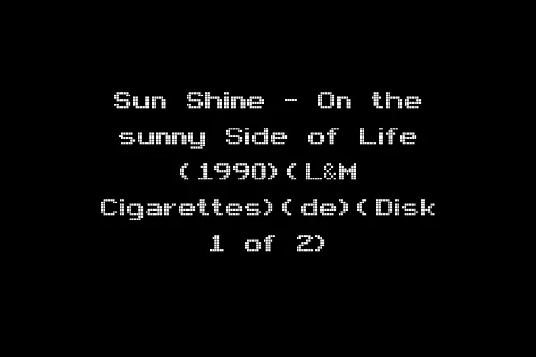 Sun Shine - On the sunny Side of Life (1990)(L&M Cigarettes)(de)(Disk 1 of 2)