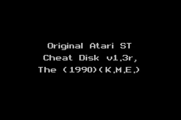 Original Atari ST Cheat Disk v1.3r, The (1990)(K.M.E.)