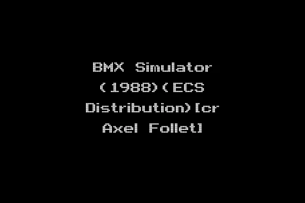 BMX Simulator (1988)(ECS Distribution)[cr Axel Follet]