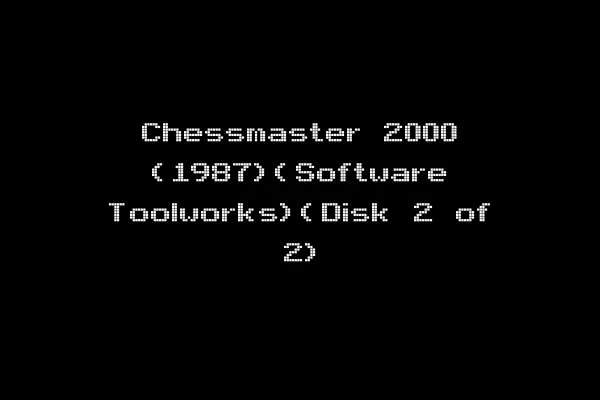 Chessmaster 2000 (1987)(Software Toolworks)(Disk 2 of 2)