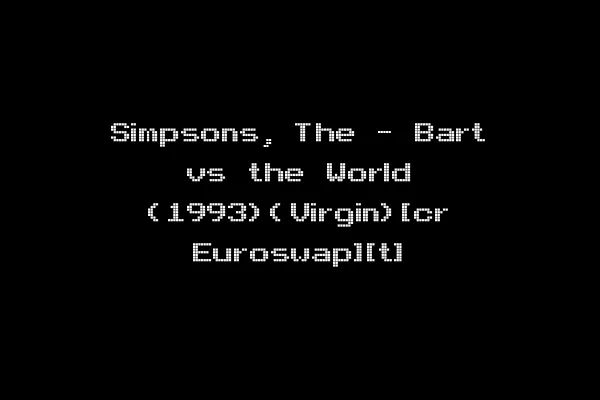 Simpsons, The - Bart vs the World (1993)(Virgin)[cr Euroswap][t]